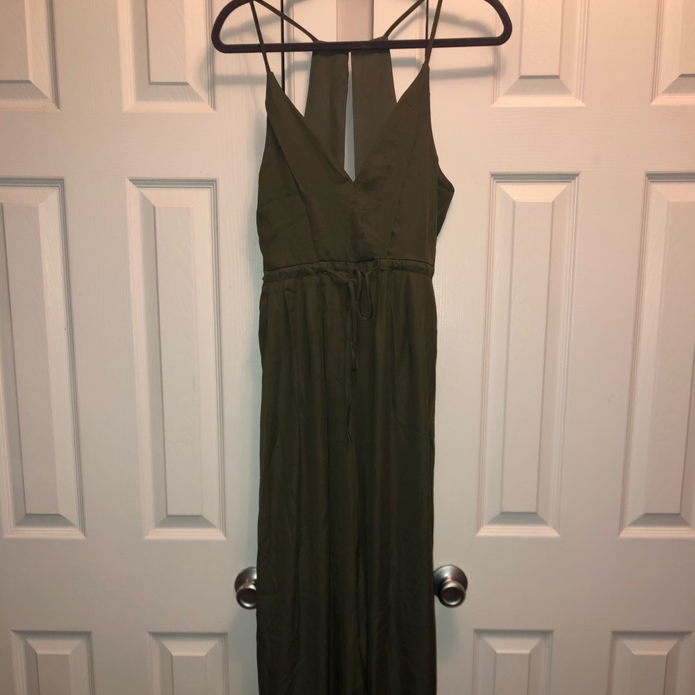 Hunter green romper
